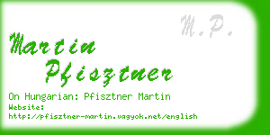 martin pfisztner business card